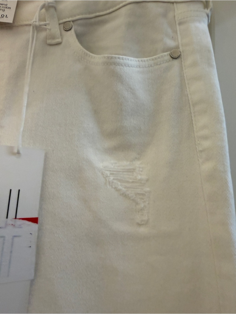 Liverpool Jeans Company White distressed Jeans ladies 12/31 NWT - Picture 3 of 12
